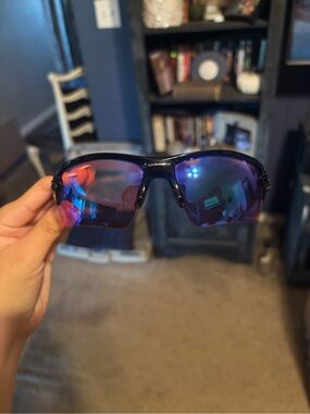 Oakley Sunglasses Black Frame. Polished black. Prizm Golf lens.